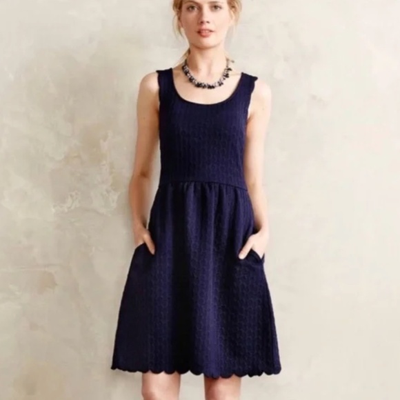 Maeve Blue Caye Dress With Pockets Size Small - Picture 1 of 11